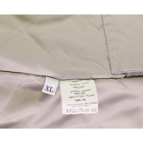 Loro Piana Vintage Beige Wool Zip Front Barn Coat Jacket Horsey Men's XL - Picture 9 of 10